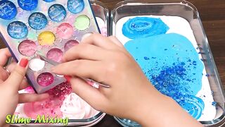 Special Series #17 PINK UNICORN vs BLUE MICKEY MOUSE | Mixing Random Things into GLOSSY Slime