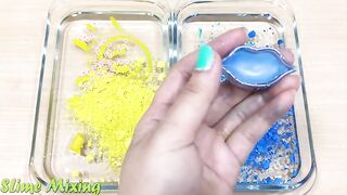 Special Series #14 YELLOW vs BLUE | Mixing Makeup Eyeshadow into Clear Slime! Satisfying Slime Video