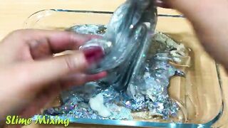 Special Series #12 SILVER vs BLUE | Mixing Makeup Eyeshadow into Clear Slime! Satisfying Slime Video