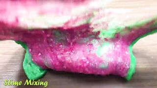 PINK vs GREEN | Mixing Makeup Eyeshadow into Clear Slime ! Special Series Satisfying Slime Videos #3