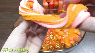 Special Series ORANGE Satisfying Slime Videos | Mixing Random Things into Slime | Slime Mixing