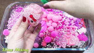 Slime Mixing | Special Series PINK Hello Kitty #2 | Mixing Random Things into Slime