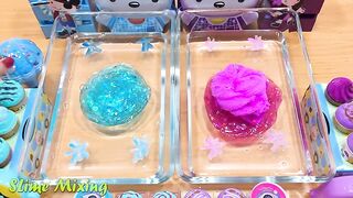 PURPLE vs BLUE | Mixing Random Things into Clear Slime ! Special Series Satisfying Slime Videos #2