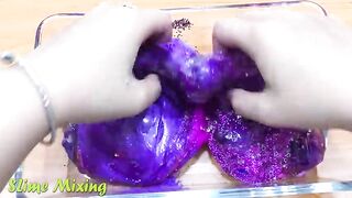 PURPLE vs BLUE | Mixing Random Things into Clear Slime ! Special Series Satisfying Slime Videos #2