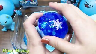 Special Series BLUE Satisfying Slime Videos #4 | Mixing Random Things into Slime | Slime Mixing