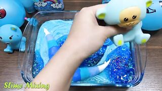 Special Series BLUE Satisfying Slime Videos #4 | Mixing Random Things into Slime | Slime Mixing