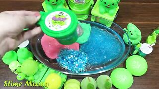 Special Series GREEN Satisfying Slime Videos | Mixing Random Things into Slime | Slime Mixing