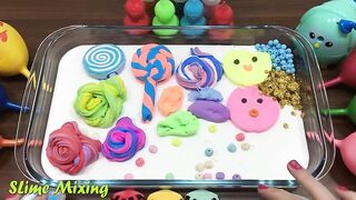 Slime Mixing | Mixing Clay and Beads into Slime | Satisfying Slime Videos