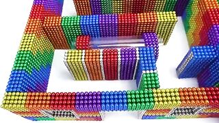 DIY - Build Two Floors Maze For Hamster With Magnetic Balls (Satisfying) - WOW Magnet