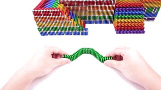 ASMR - Build Brick Play Castle For Hamster Pet With Magnetic Balls (Satisfying) - WOW Magnet
