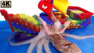 ASMR - How To Make Octopus Attacks Boat With Magnetic Balls (Satisfying) - WOW Magnet