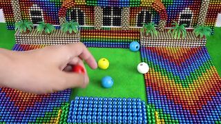 ASMR - Build Amazing Castle For Couple Gecko With Magnetic Balls Magnet Satisfying - WOW Magnet