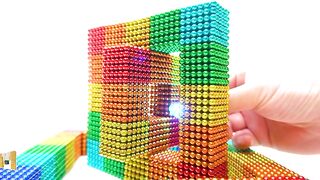 DIY How To Make Rainbow Color Blocks Geometry With Magnetic Balls | Magnetci Toy