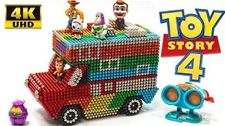 DIY How To Make Toy Story 4 Motorhome With Magnetic Balls | Magnetic Toy 4K