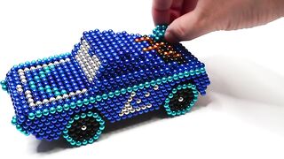 DIY How To Make Blue Car With Magnetic Balls | Magnetic Toy 4K