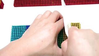 DIY - How To Make Color Playground With Magnetic Balls, Kinetic Sand 4K