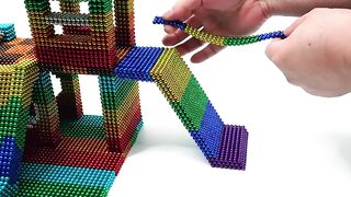 DIY - How To Make Color Playground With Magnetic Balls, Kinetic Sand 4K