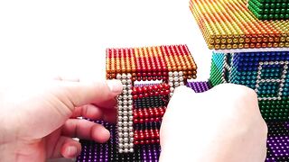 DIY - How To Make 2F Rainbow House with Swimming Pool from Magnetic Balls (ASMR) Magnetic Toy