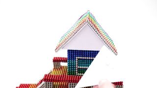 DIY - How To Make 2F Rainbow House with Swimming Pool from Magnetic Balls (ASMR) Magnetic Toy