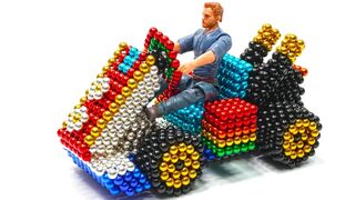 DIY- How To Make Go Kart With Magnetic Balls (ASMR) Magnetic Toy