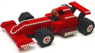 DIY - How To Make F1 Car with Magnetic Balls | Magngetic Toy (ASMR) 4K