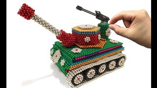 DIY - How To Make Tank With 20000 Magnetic Balls | Magnetic Toy (ASMR)