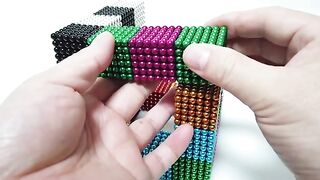 How To Make Rainbow Cube with Mini Magnetic Balls | ASMR | DIY