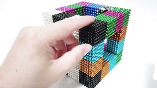 How To Make Rainbow Cube with Mini Magnetic Balls | ASMR | DIY