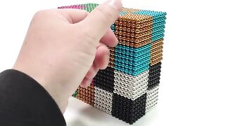 DIY How To Make color Cube with Magnetic balls | Magnetic Toy | ASMR
