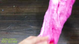 BLUE vs PINK! Mixing Random into GLOSSY Slime ! Satisfying Slime Video #1242