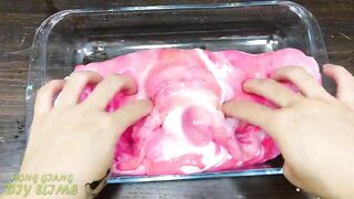 PINK vs GOLD! Mixing Random into GLOSSY Slime ! Satisfying Slime Video #1241