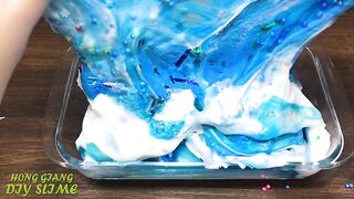 BLUE vs PINK! Mixing Random into GLOSSY Slime ! Satisfying Slime Video #1234