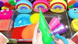 RELAXING With PIPING BAG & RAINBOW! Mixing Random into GLOSSY Slime ! Satisfying Slime #1232
