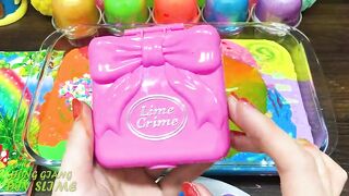 RELAXING With PIPING BAG & RAINBOW! Mixing Random into GLOSSY Slime ! Satisfying Slime #1225