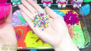 RELAXING With PIPING BAG & RAINBOW! Mixing Random into GLOSSY Slime ! Satisfying Slime #1221