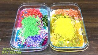 RAINBOW vs GOLD! Mixing Random into GLOSSY Slime ! Satisfying Slime Video #1219
