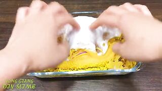 RAINBOW vs GOLD! Mixing Random into GLOSSY Slime ! Satisfying Slime Video #1219
