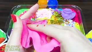 RELAXING With PIPING BAG & RAINBOW! Mixing Random into GLOSSY Slime ! Satisfying Slime #1218