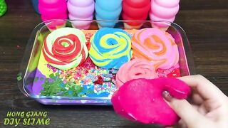 RELAXING With PIPING BAG! Mixing Random into GLOSSY Slime ! Satisfying Slime #1215