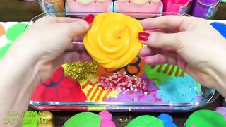 RELAXING With PIPING BAG! Mixing Random into GLOSSY Slime ! Satisfying Slime #1208