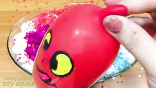 RED BALLOONS | Making Slime with Funny Balloons - Satisfying Slime video #1207
