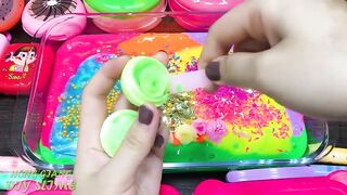 RELAXING With PIPING BAG! Mixing Random into GLOSSY Slime ! Satisfying Slime #1203