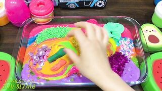 RELAXING With Piping Bag! Mixing Random into GLOSSY Slime ! Satisfying Slime #1196