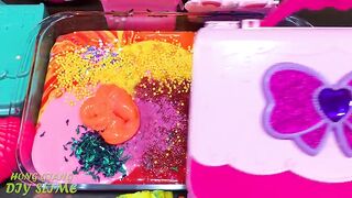 RELAXING With Piping Bag! Mixing Random into GLOSSY Slime ! Satisfying Slime #1190
