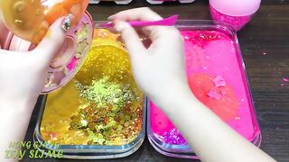 GOLD vs PINK! Mixing Random into GLOSSY Slime ! Satisfying Slime Video #1188