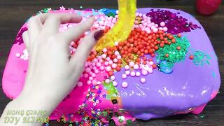 RELAXING With Piping Bag! Mixing Random into GLOSSY Slime ! Satisfying Slime #1187