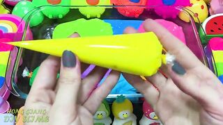 RELAXING With Piping Bag! Mixing Random into GLOSSY Slime ! Satisfying Slime #1184