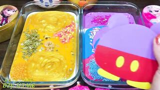 RELAXING With Piping Bag! GOLD vs GALAXY! Mixing Random into GLOSSY Slime ! Satisfying Slime #1182