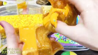 GOLD vs Rainbow! Mixing Random Things into Slime !!! Slimesmoothie Relaxing Satisfying Slime Videos