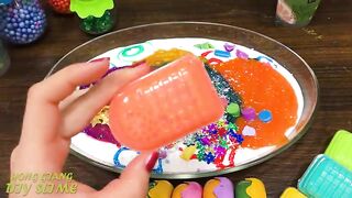 DONUT CAKE! Mixing Random Things into Slime !!! Slimesmoothie Relaxing Satisfying Slime Videos #1178